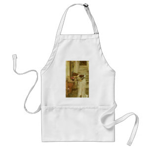 The Shrine by JW Waterhouse, Vintage Victorian Art Standard Apron