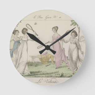 The Shuttlecock, plate 11 from 'Le Bon Genre', 180 Round Clock