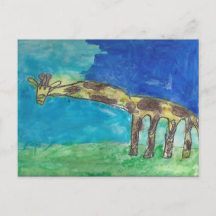 The Shy Giraffe Postcard
