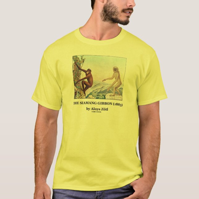 The Siamang Gibbon (1883) by Aloys Zotl T-Shirt (Front)