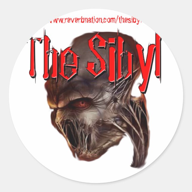 The Sibyl Sticker Round (Front)