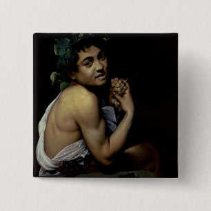 The Sick Bacchus, 1591 15 Cm Square Badge