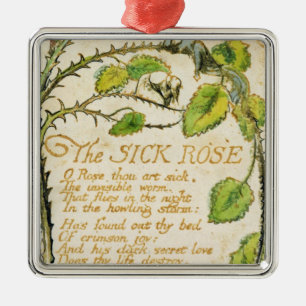 The Sick Rose, from Songs of Innocence Metal Tree Decoration