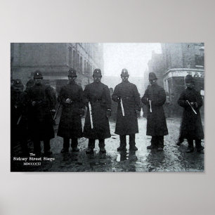 The Sidney Street Siege 1911 Poster