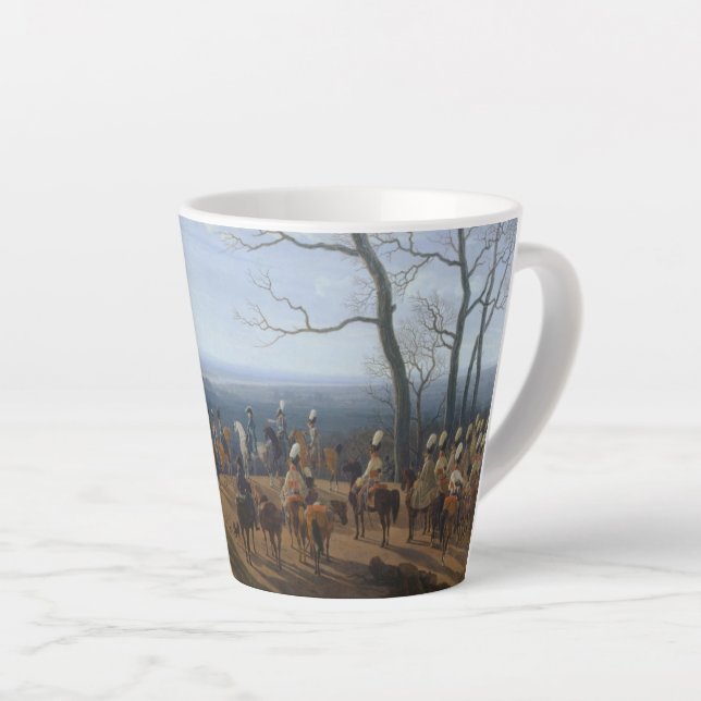 The Siege of Kosel-Wilhelm von Kobell Small Latte Mug (Right Angle)