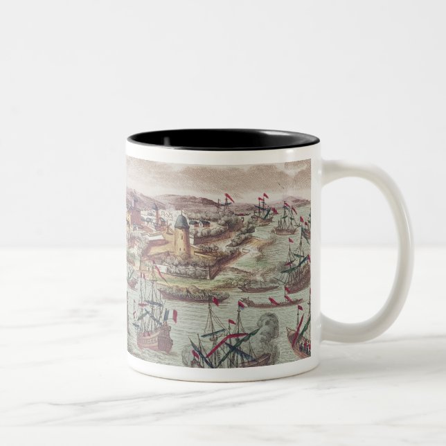 The Siege of Malta, 12th June 1798 Two-Tone Coffee Mug (Right)
