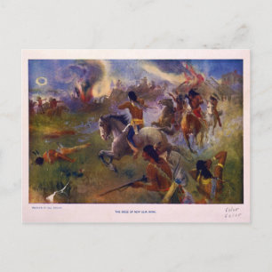 The Siege of New Ulm Minnesota from the Dakota War Postcard