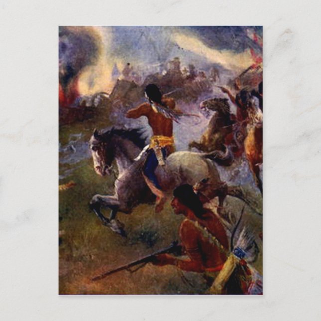 The Siege of New Ulm Postcard (Front)
