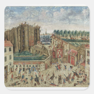 The Siege of the Bastille, 1789 Square Sticker