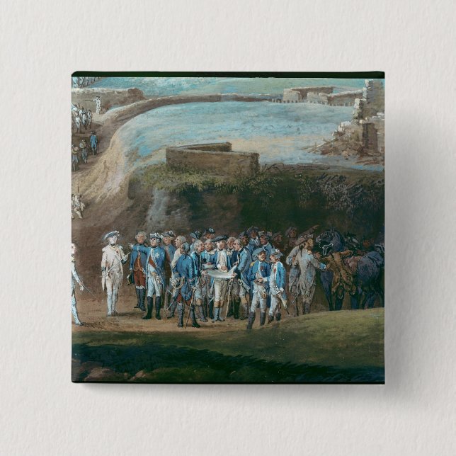 The Siege of Yorktown 15 Cm Square Badge (Front)