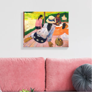 The Siesta Paul Gauguin Canvas Print