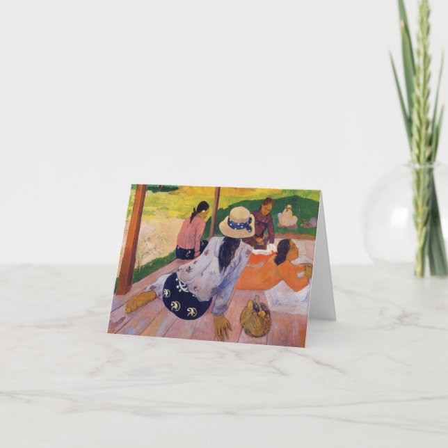 The Siesta - Paul Gauguin Card (Front)