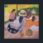 'The Siesta' - Paul Gauguin Magnet<br><div class="desc">'The Siesta',  c. 1891-1892,  oil on canvas by Paul Gauguin. Gauguin was a leading Post-Impressionist painter. Born in Paris,  France,  he sailed to the South Seas in 1891. His depictions of life in Tahiti and other parts of Polynesia are famous throughout the world.</div>