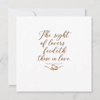 The Sight of Lovers Invitation