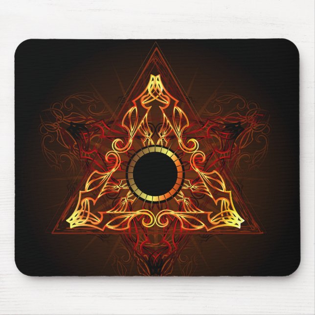 The Sigil of Flame Mouse Pad (Front)