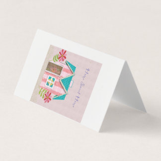The Signature Whimsy (Pink & Teal) Business Card