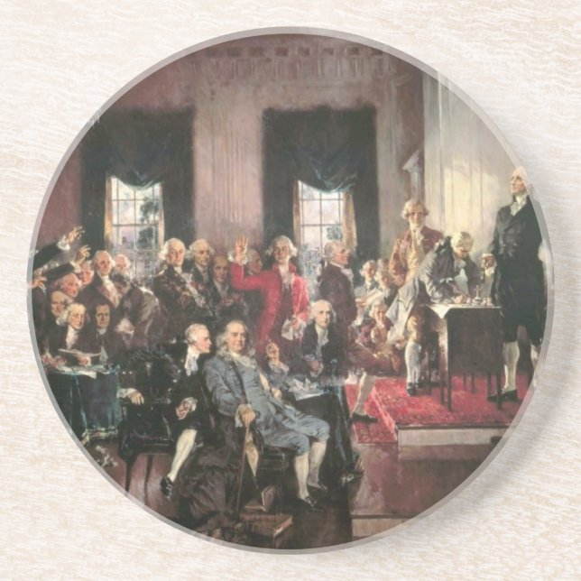 The Signing of the Constitution Coaster (Front)