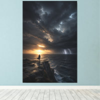 The Silence Before, Cinematic Storm Ocean Fine Art