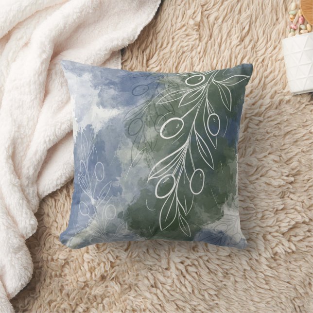 The Silent Garden: Olives Cushion (Blanket)