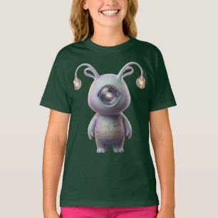 The Silent Observer - Cosmic Alien Guardian T-Shirt