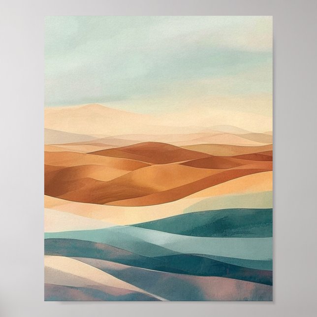 The Silent Resonances of a Sun-Drenched Horizon Poster (Front)