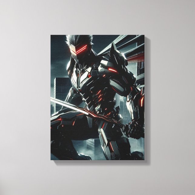 The Silent Shadow Ronin Canvas Print (Front)