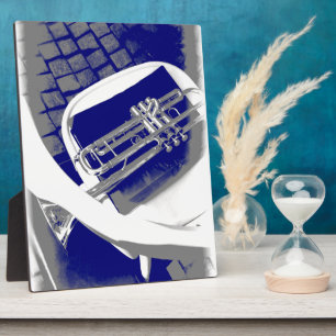 The silent trumpet plaque