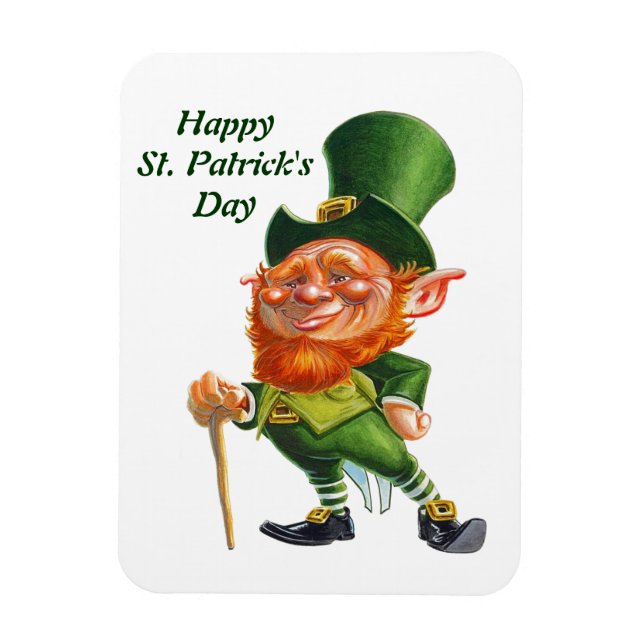 THE SILLY  LEPRECHAUN magnet (Vertical)