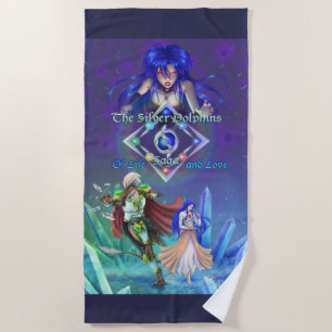 The Silver Dolphins Saga: Of life and Love Beach Towel