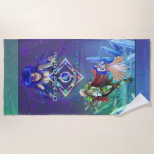 The Silver Dolphins Saga: Of life and Love      Beach Towel