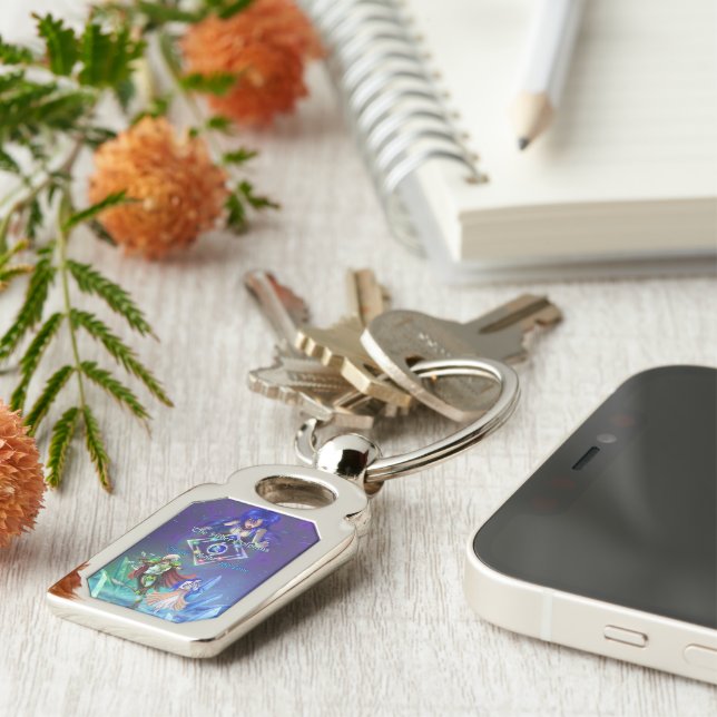 The Silver Dolphins Saga: Of life and Love Key Ring (Side)