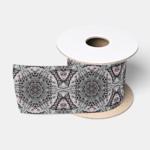 The Silver Fractal Garden Satin Ribbon