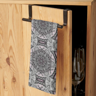 The Silver Fractal Garden Tea Towel