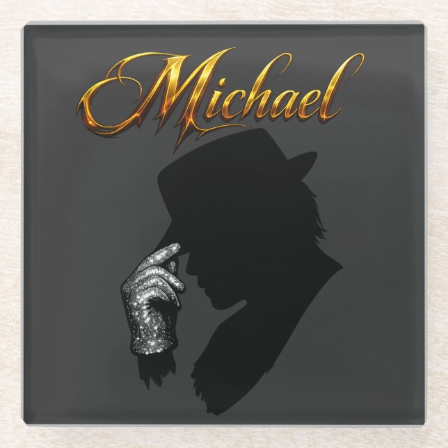 The Silver Glove Salute Glass Coaster (Front)
