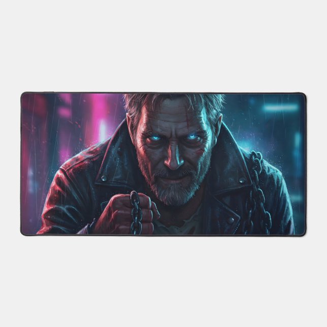 The Silver Wolf Desk Mat (Front)