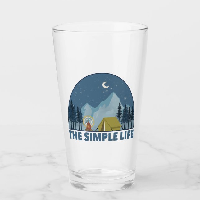 The Simple Life Camping Glass (Front)