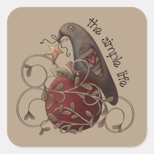 The Simple Life Country crow sticker