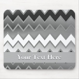 The Simply ZigZag -Monochrome Mouse Pad