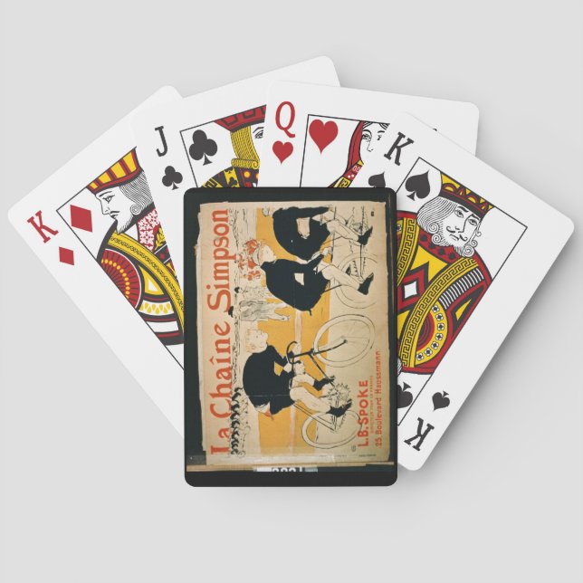 'The Simpson Chain', Paris (color litho) Playing Cards (Back)