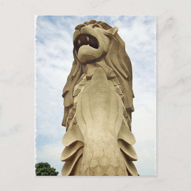 The Singapore Merlion Postcard (Front)