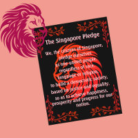 The Singapore Pledge National Day Postcard