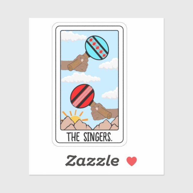 The Singers-Indigenous Vinyl Sticker (Sheet)