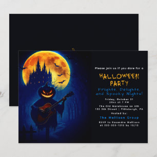 The Singing Halloween Pumpkin  Invitation
