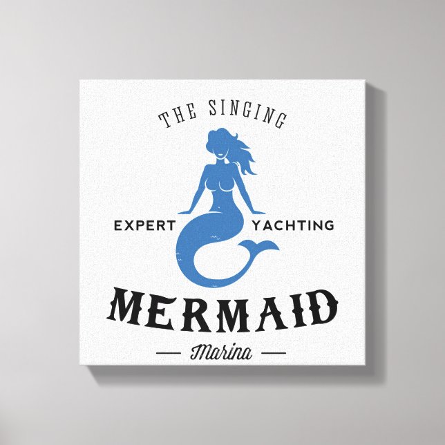 The Singing Mermaid Poster Canvas Print (Front)