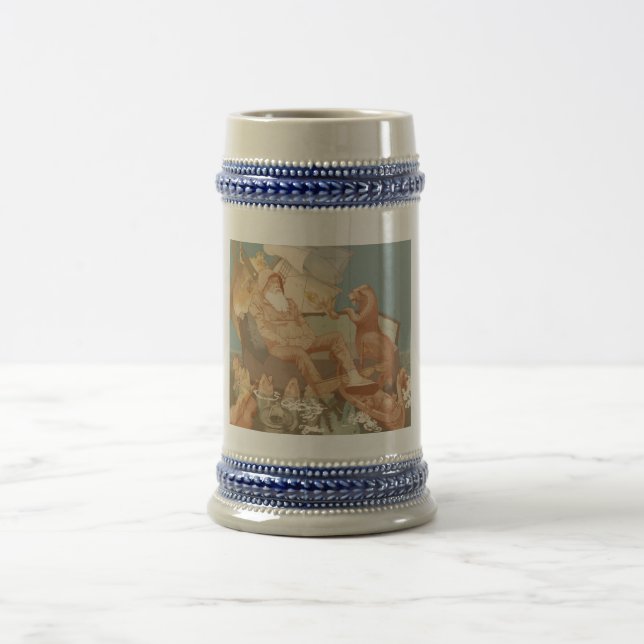 The Sinking Merchant nautical art Beer Stein (Center)