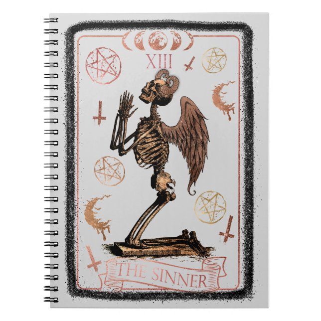 The Sinner Tarot Card Notebook (Front)