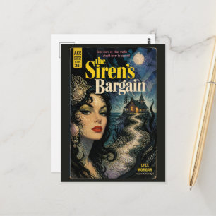 The Sirens Bargain Fantasy Horror Book Cover Postcard