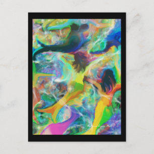 "The Sirens" Digital Art Mini-Print Postcard