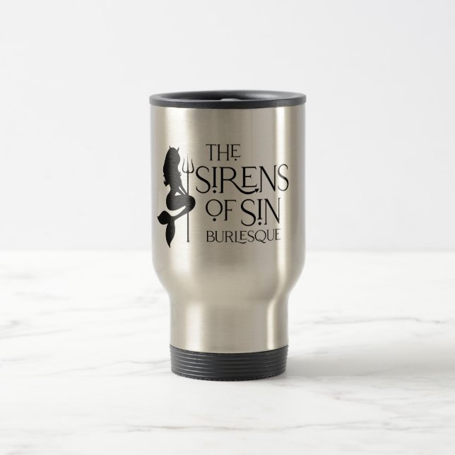 The Sirens of Sin Logo Travel Mug (Center)