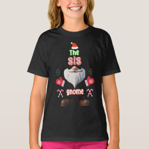 The Sis Gnome Christmas Matching Family T-Shirt
